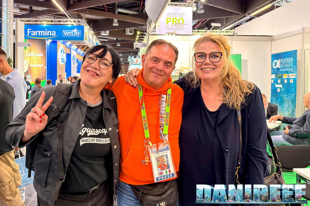 Balbi Vaquero, DaniReef ed Esther Mous di AquaFlora a Interzoo 2026