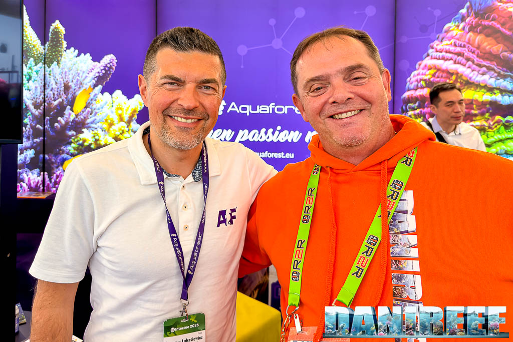 DaniReef con Seweryn Lucasiewicz di AquaForest a Interzoo 2026