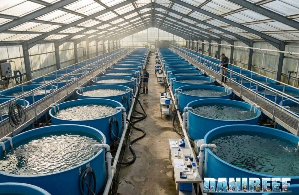 Impianto di riproduzione dello Zebrasoma rostratum