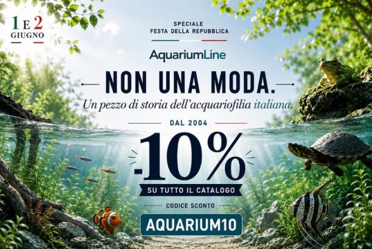 AquariumLine: 10% di sconto per la Festa della Repubblica