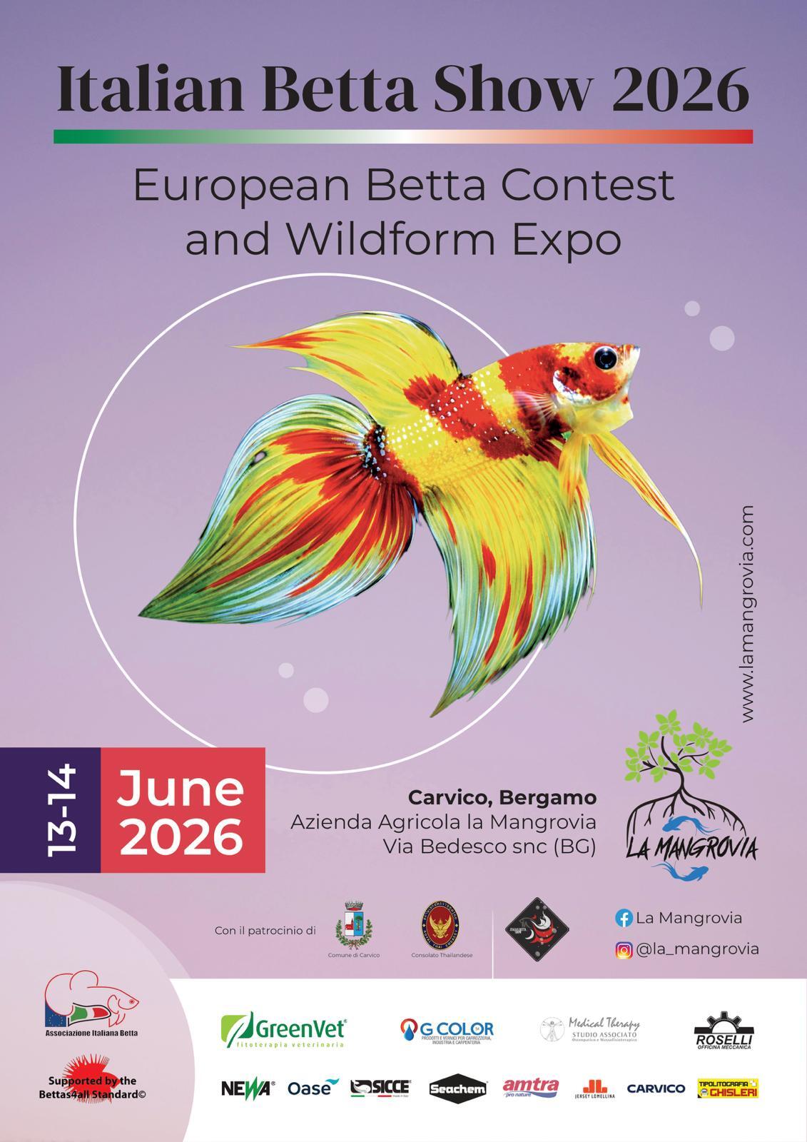 Italian Betta Show 2026 alla Mangrovia di Carvico