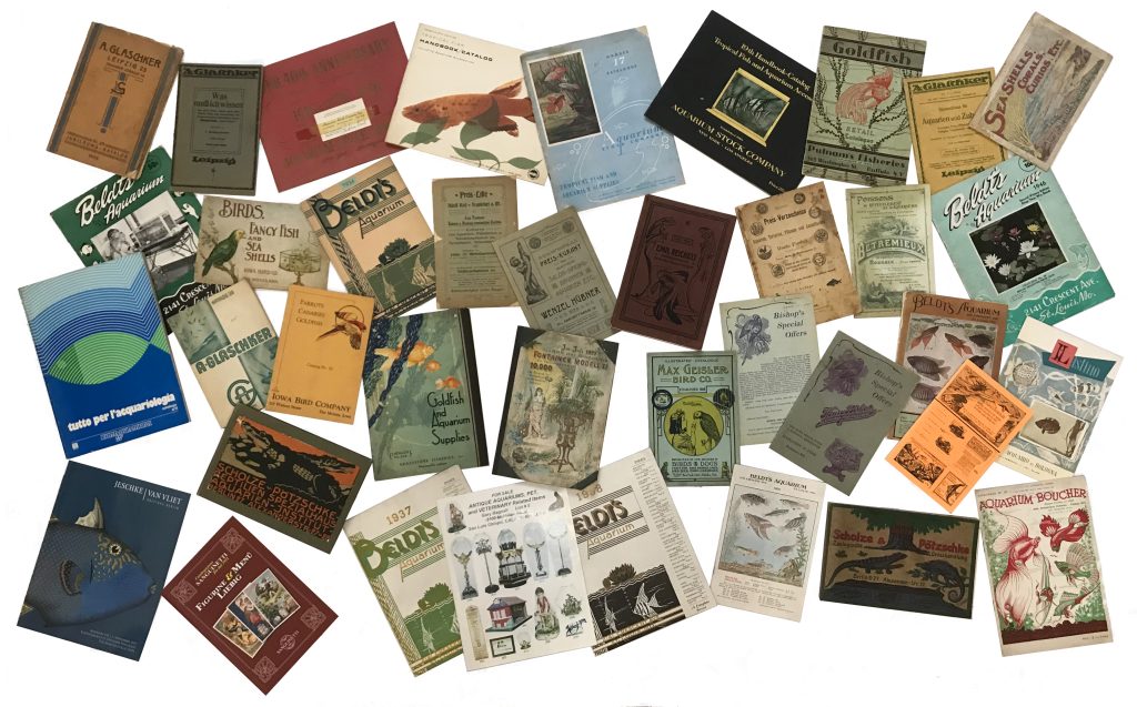 Opuscoli pubblicitari storici dedicati all’acquariofilia