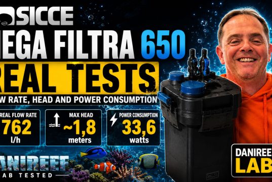 Sicce Mega Filtra 650 review: real flow rate, head and power consumption