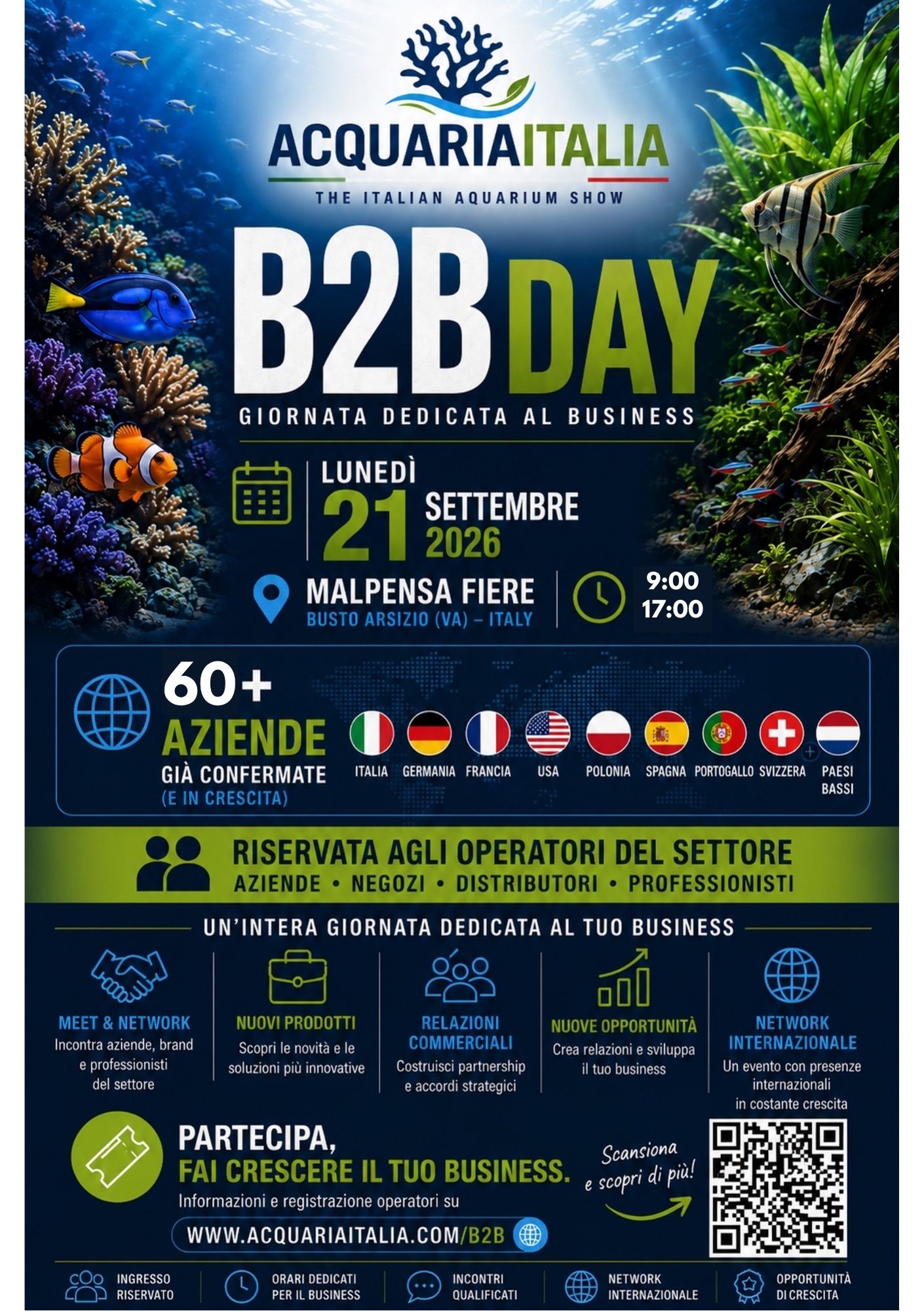 AcquariaItalia B2B Day 21 settembre 2026 a Malpensa Fiere