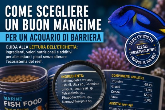 Come scegliere un buon mangime per un acquario di barriera