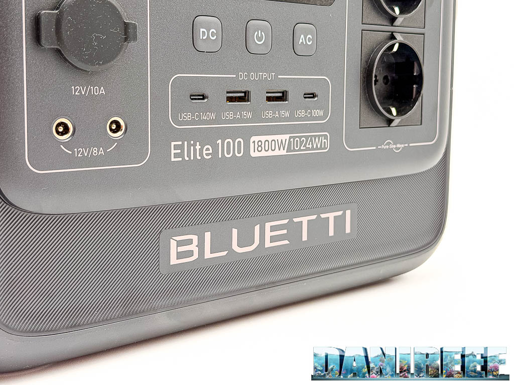 Bluetti Elite 100 V2 vista delle prese USB