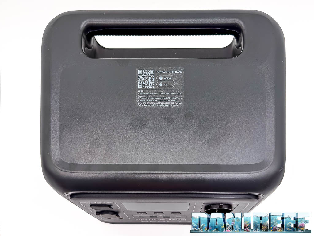 Bluetti Elite 100 V2 vista dall'alto