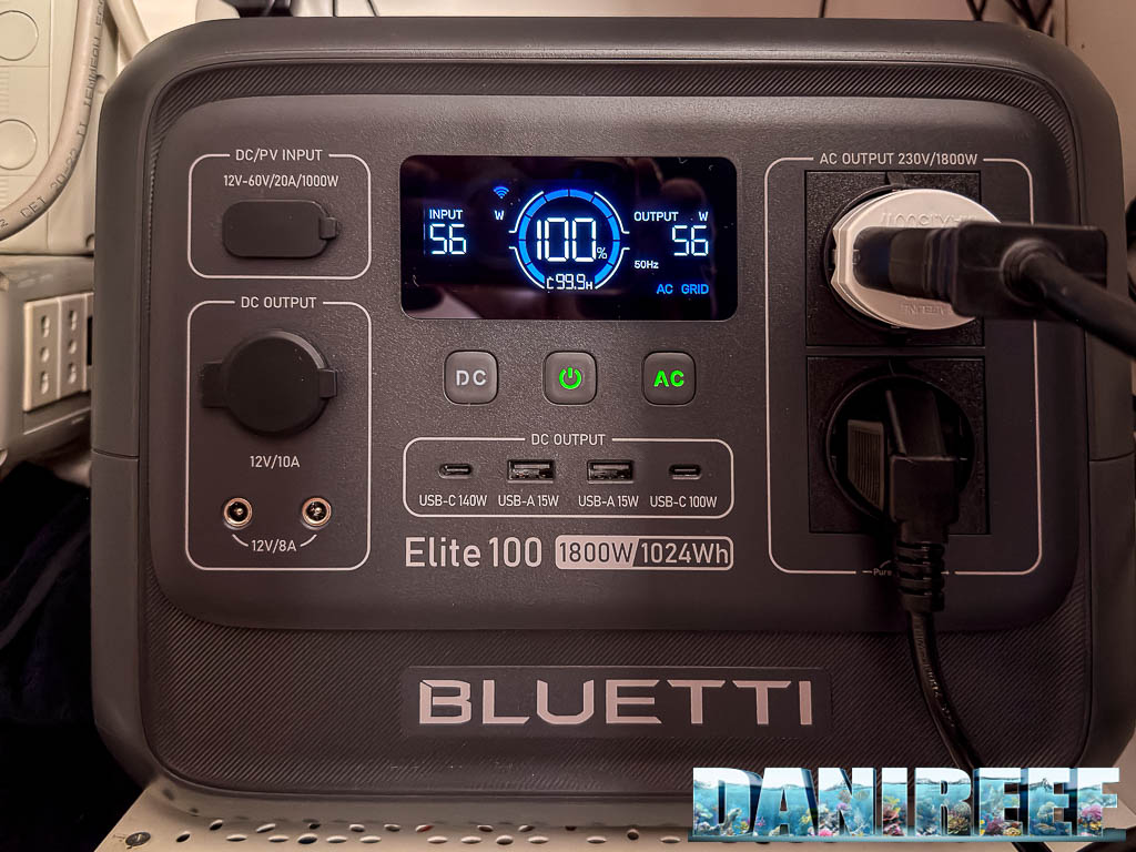 Bluetti Elite 100 V2 in funzione in acquario