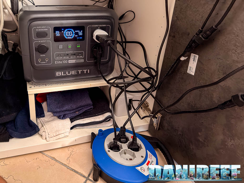 tutte le utenze collegate alla Bluetti Elite 100 V2