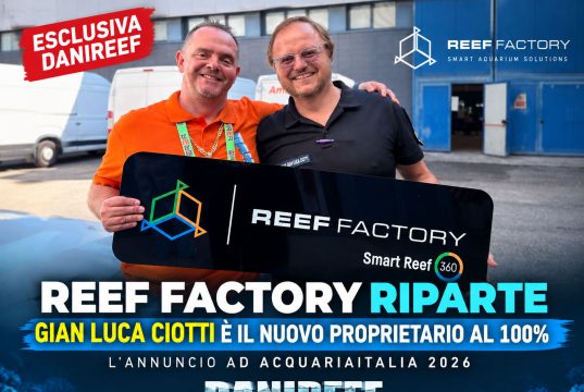 Reef Factory ha un nuovo proprietario: Gian Luca Ciotti acquisisce il 100%