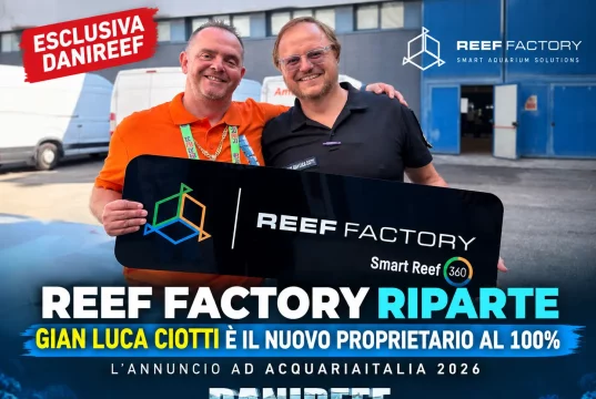 Reef Factory ha un nuovo proprietario: Gian Luca Ciotti acquisisce il 100%