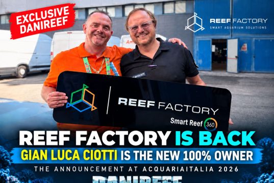 Reef Factory is back: Gian Luca Ciotti is the new 100% owner