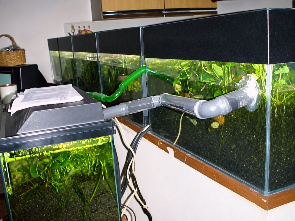 primo prototipo dell'acquario ruscello "Aquarello", fine anni '90