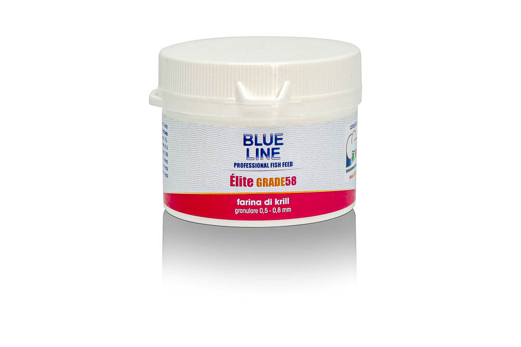 Mangime granulare Blue Line Elite Grade58 a base di farina di krill