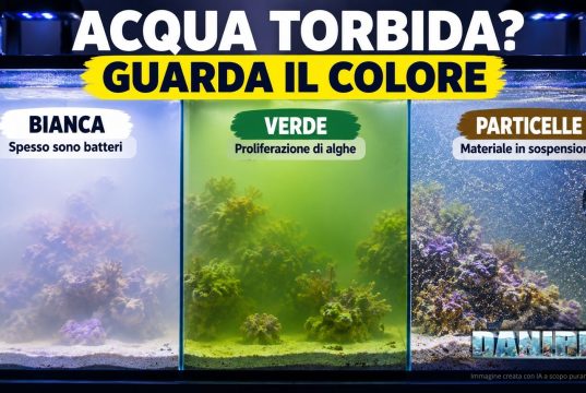 Acqua torbida in acquario? Prima di cambiarla guarda il colore