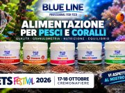 Blue Line a Petsfestival 2026: alimentazione di pesci e coralli protagonista a Cremona