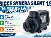 Sicce Syncra Silent 1.5 Review: Tested Again 14 Years Later Sicce Syncra Silent 1.5 tested 14 years later in the DaniReef LAB: flow, head and power draw results